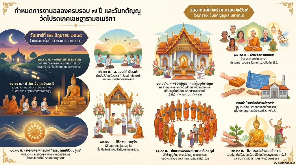 ทำบุญครบรอบ ๗ ปีวัด(วันกตัญญู)